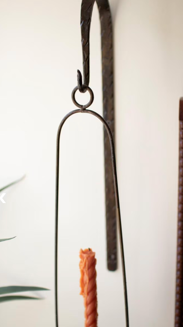 Hanging Oval Wall Taper Candle Holder