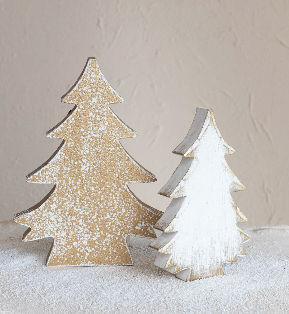 Distressed Gold Finish Tree