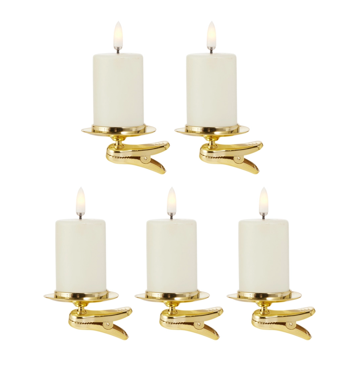 1.5” x 2” Cream Votive Candle & Clip-on Holder