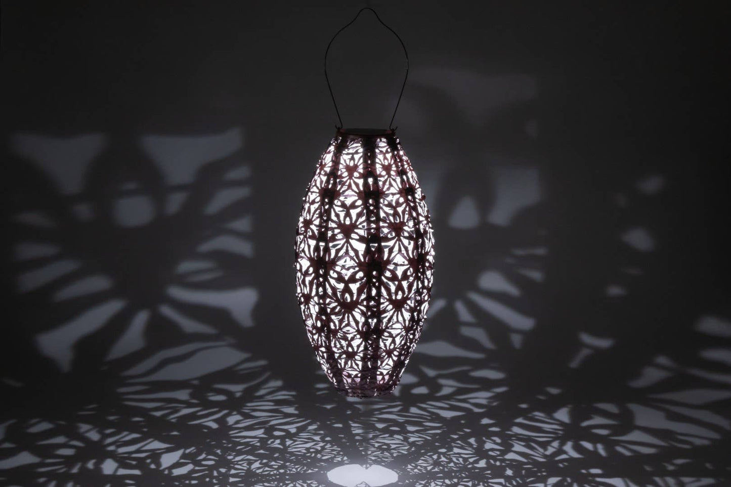 Stella Wildflower Pod 15" Solar Lantern - Blush