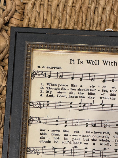 8” x 10” It Is Well With My Soul Hymn