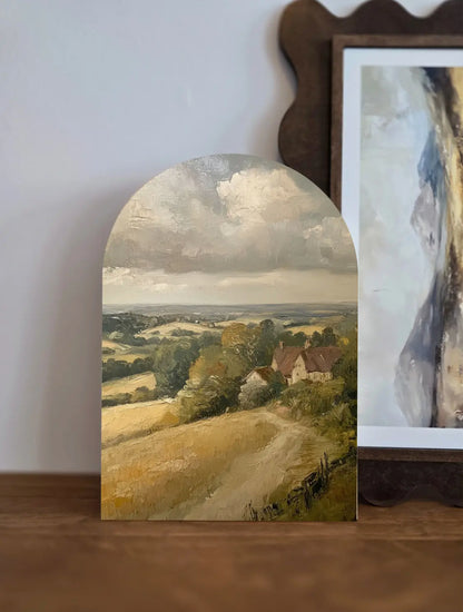 6”x4” English Cottage Wood Arch Sign