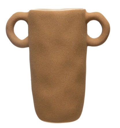 Stoneware Vase w/Handles