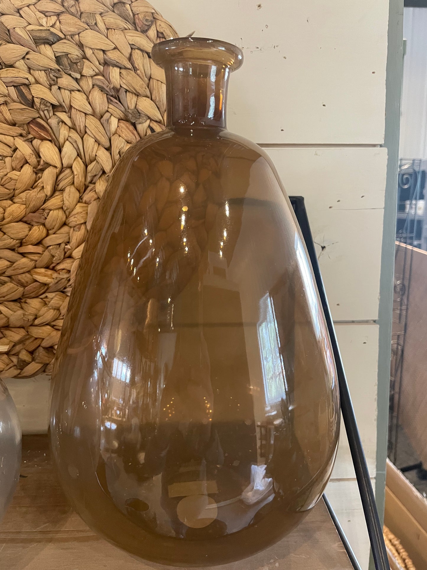 Brown Glass Vase