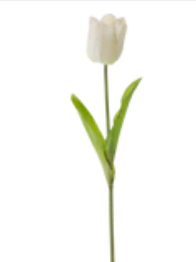 36” Real Touch White Tulip