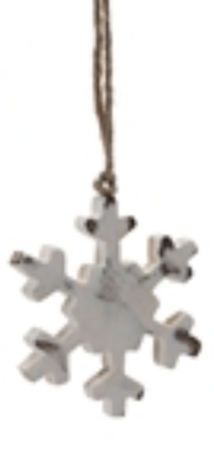 Snowflake Wood Ornament