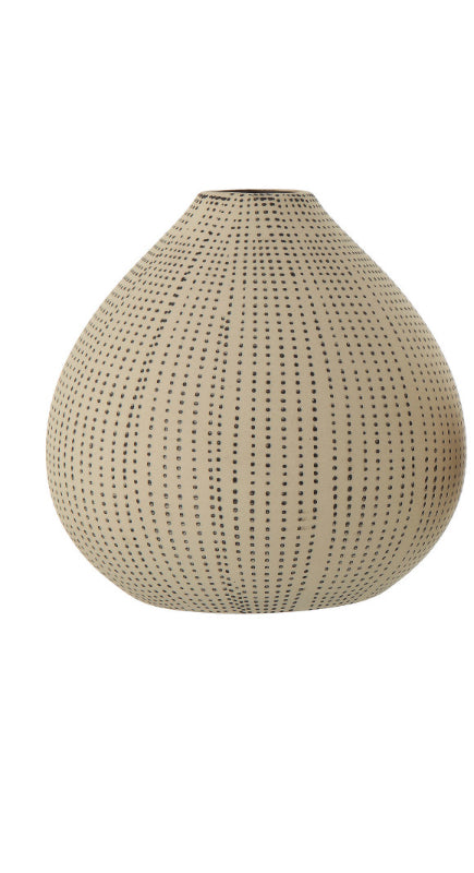 Stoneware Textured Vase-Med
