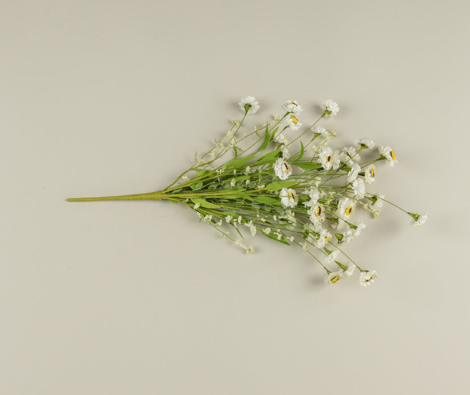 22” White Paper Daisy Bush