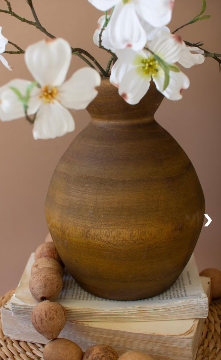 Hand Turned Wooden Vase-Small