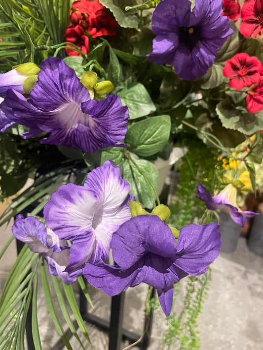 18” Purple Petunia Spray