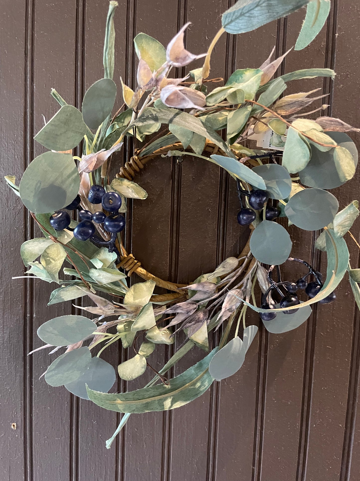 Eucalyptus, Oats & Blueberry Wreath