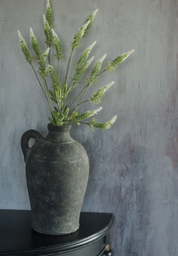 25.75” Green & White Foxtail Spray