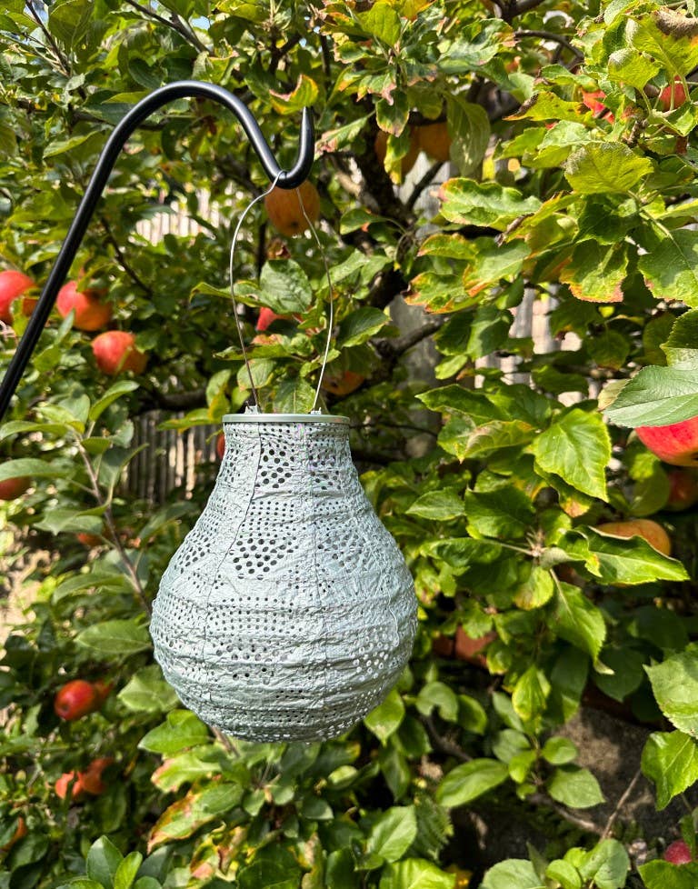 Stella Bulb 8" Solar Lantern - Sage