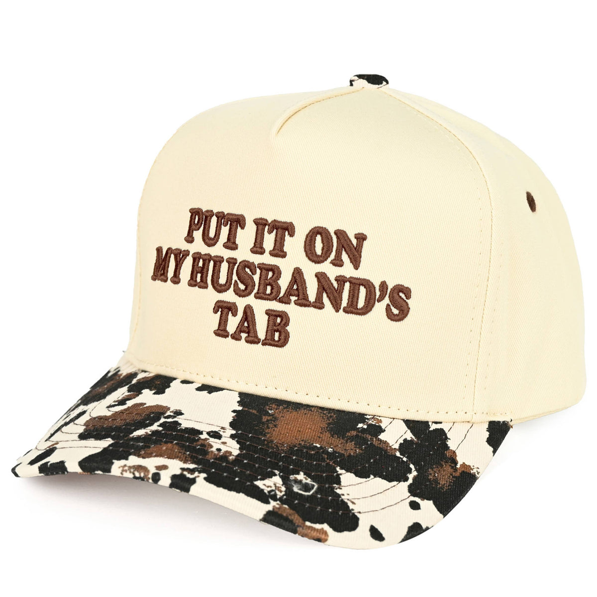 C.C PUT IT ON MY HUSBAND'S TAB Letter Trucker Hat