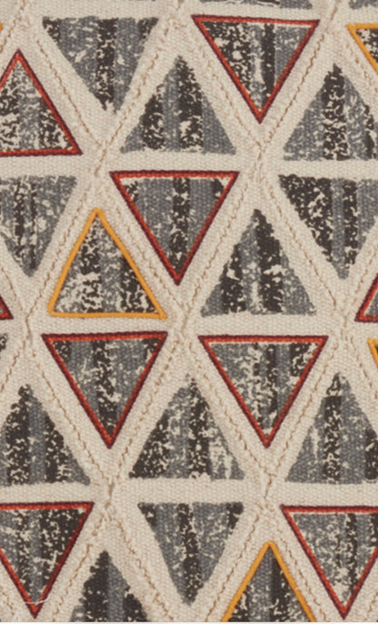 Triangle Embroidered pillow