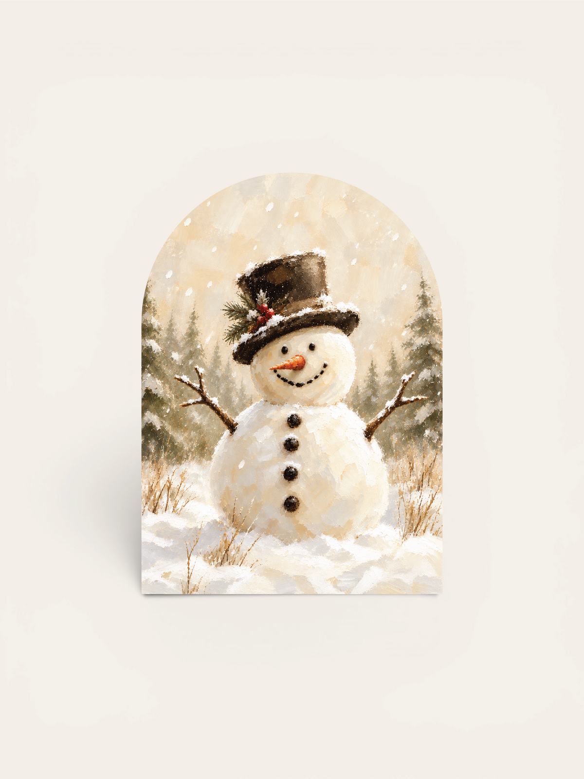 Snowman in Woods, Arch | Holiday 2026