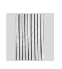 Geometry Black/White Striped Linen Tea Towel