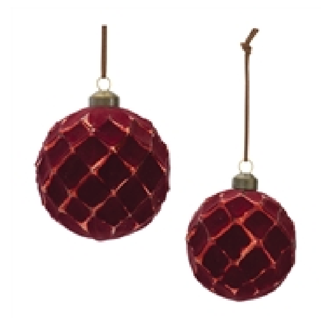Deep Red Glass Ornament