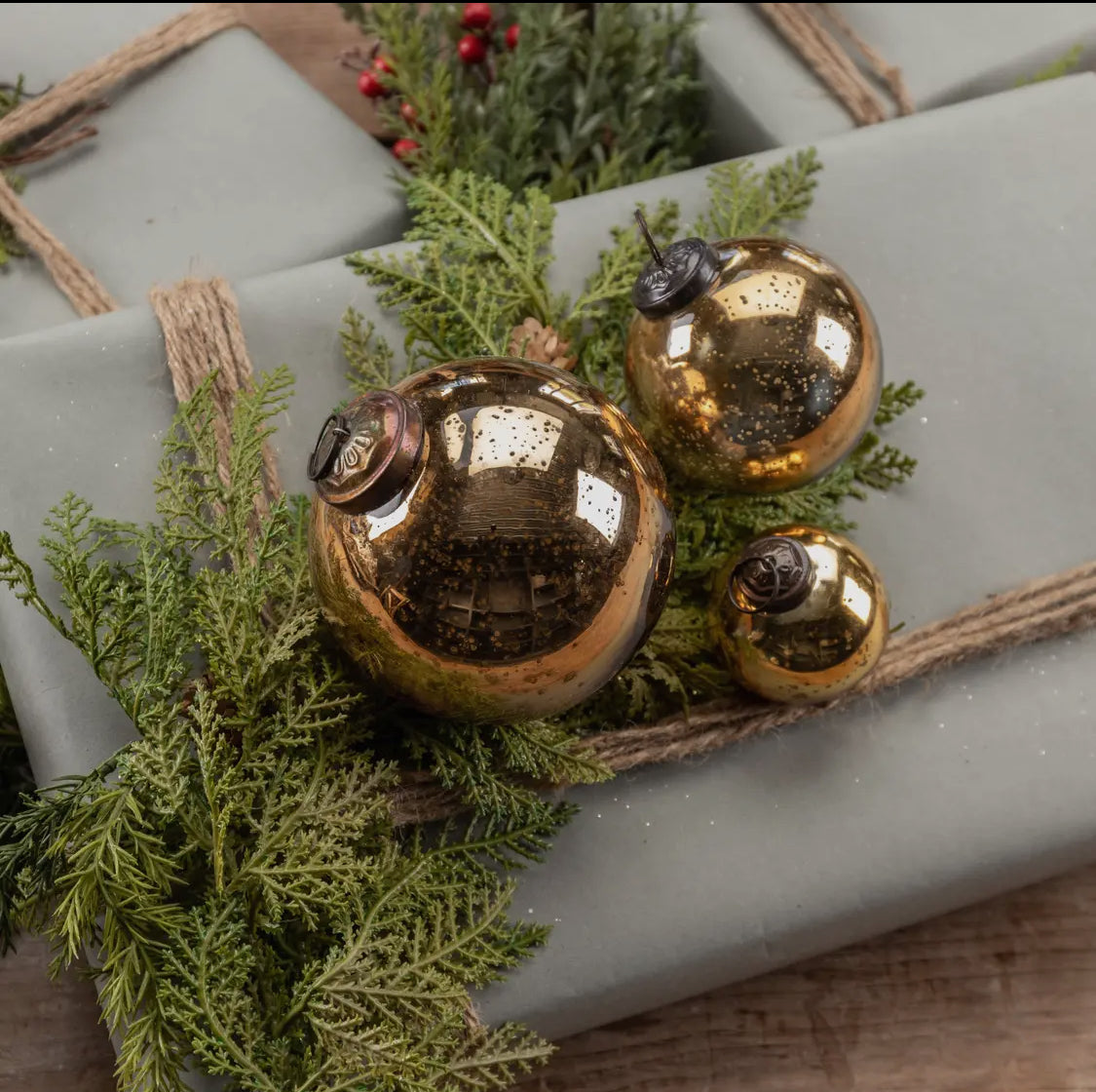 4” Bronze Kugel Ornament