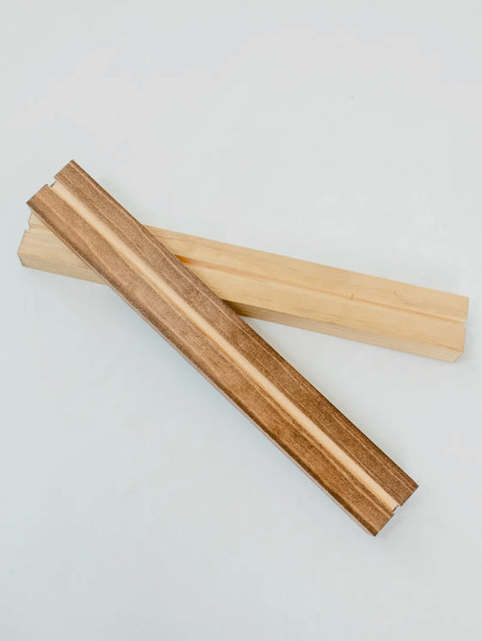 Medium Dark Walnut Wood Base For Arch Print