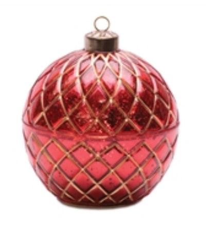 6.5” Red LED Candle Ornament
