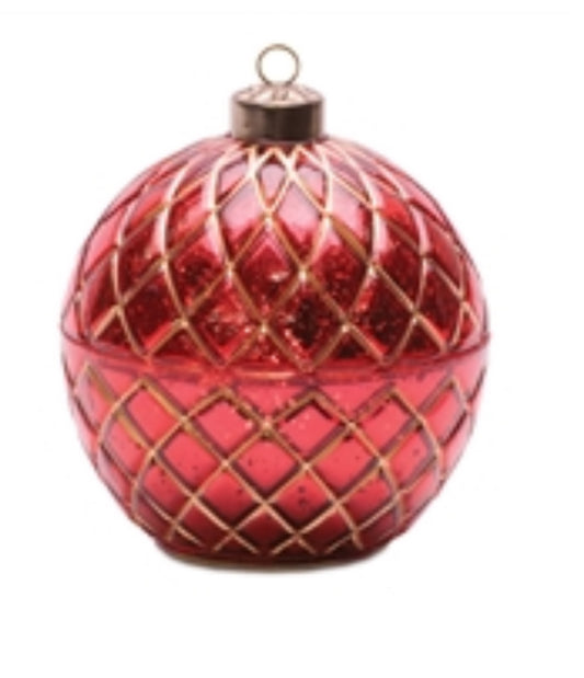6.5” Red LED Candle Ornament