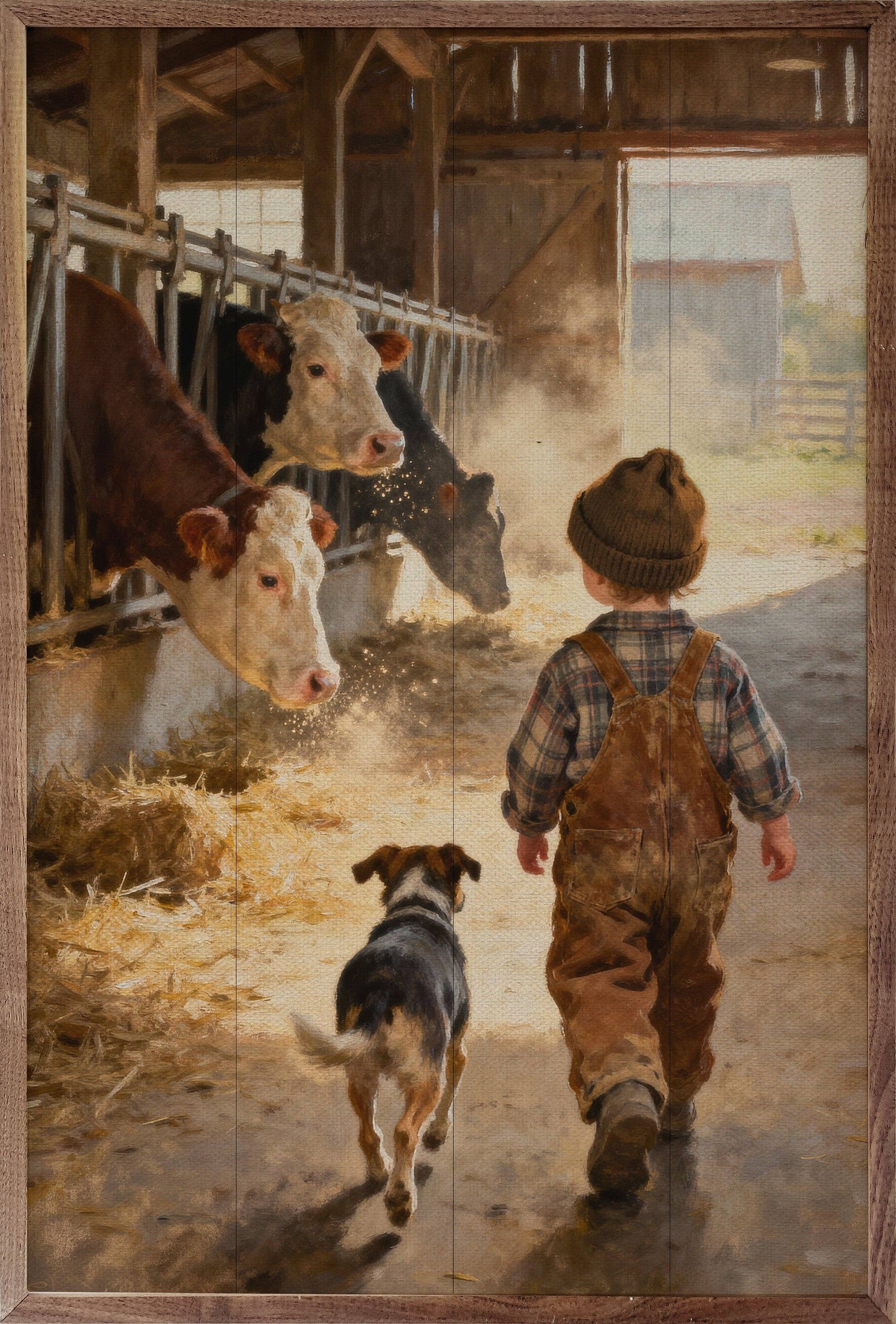 Morning Walk Through The Barn