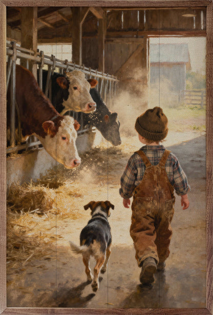 Morning Walk Through The Barn