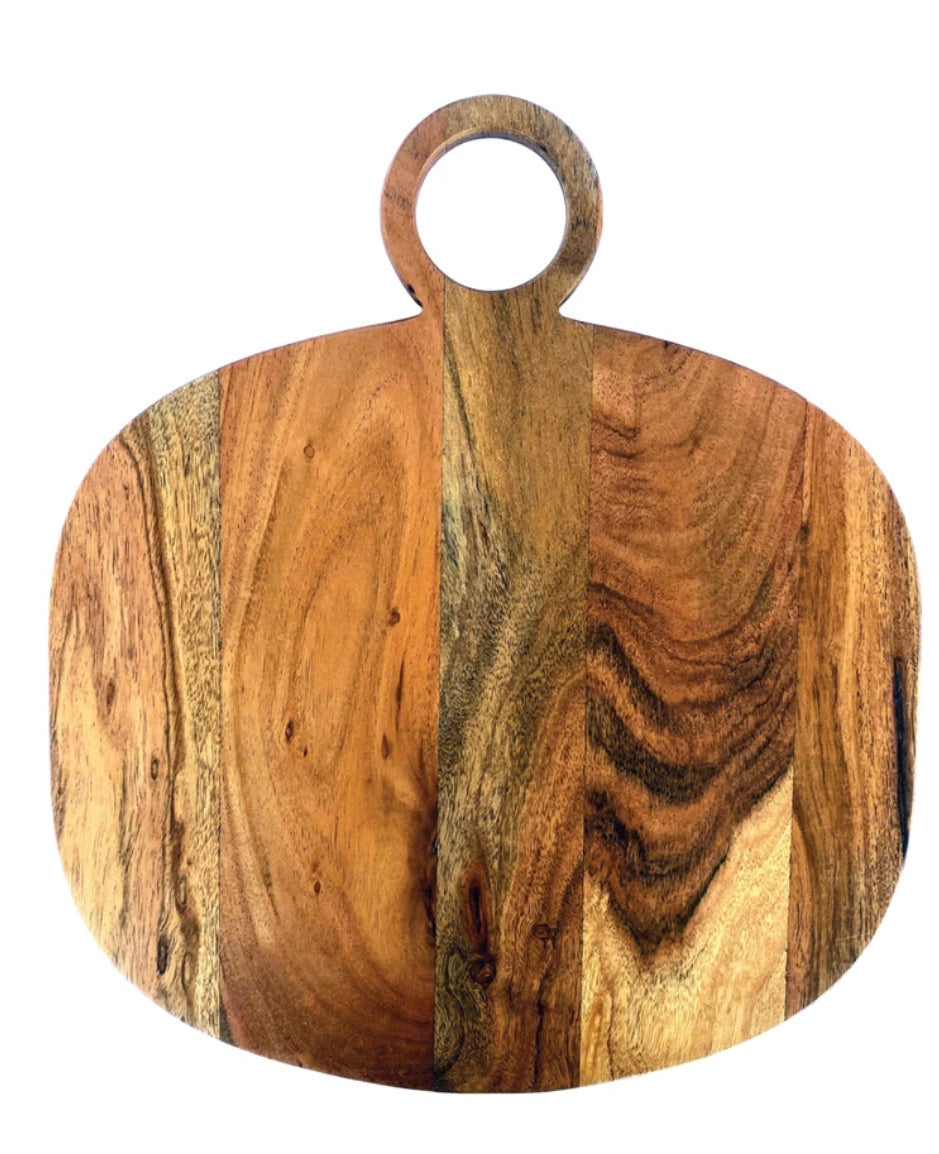 Acacia Wood Cutting Board w/Handle