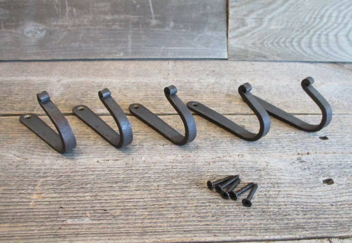 Hand Forged Primitive U-shape Hook
