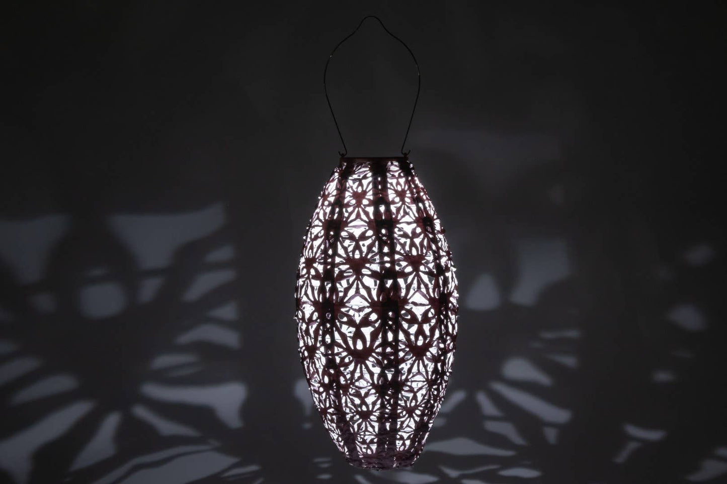 Stella Wildflower Pod 15" Solar Lantern - Blush