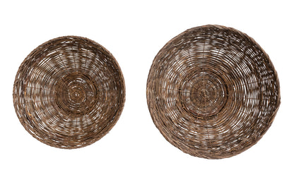 Woven Vine & Metal Baskets-Sm