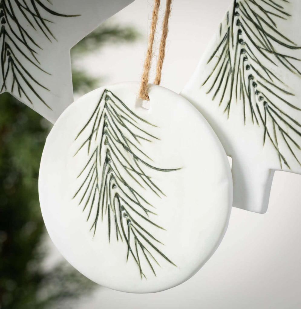 Pine Icon Ornament-3 Assorted
