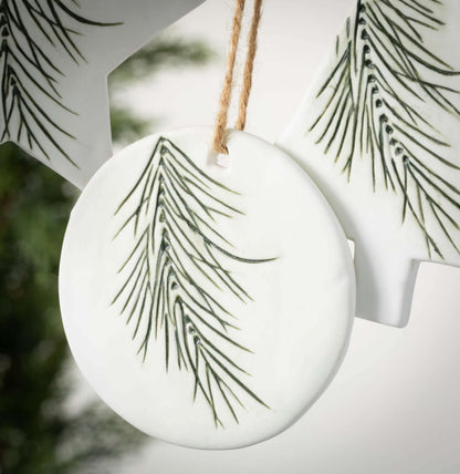 Pine Icon Ornament-3 Assorted