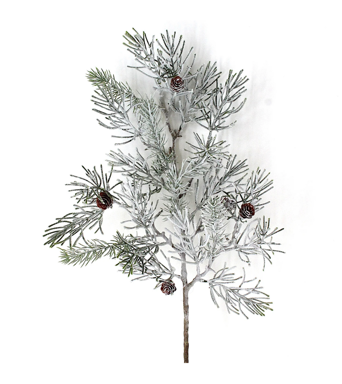32” Snowed Pine w/Pinecones Spray