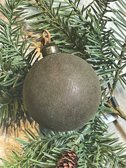 Moss Green Ball Ornament