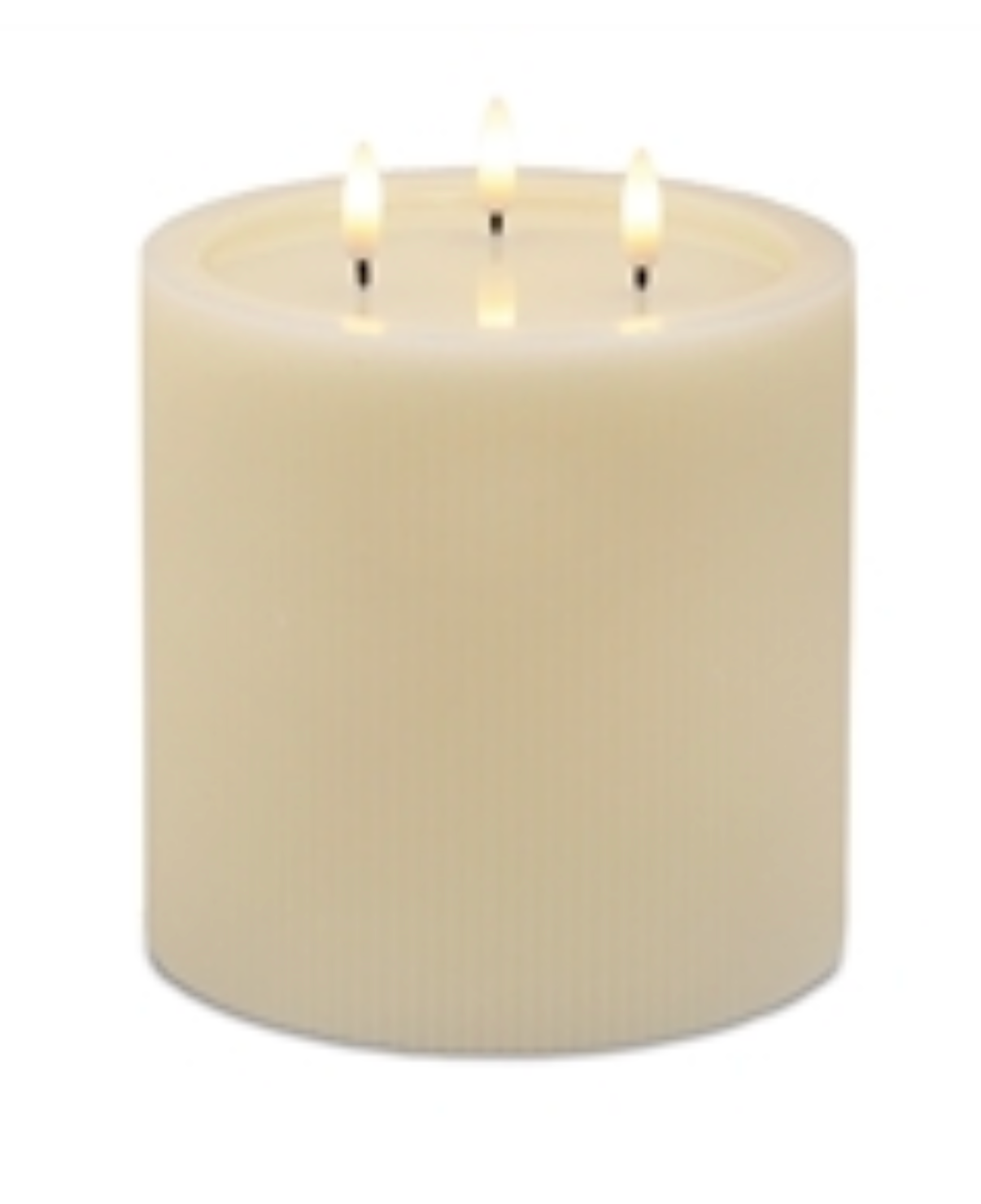 6”x6”H Cream Fia Wick Candle