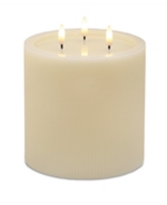 6”x6”H Cream Fia Wick Candle