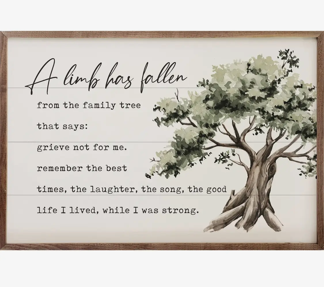8” x 5” A Limb Has Fallen Tree