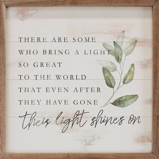 4” x 4” x 1” Their Light Shines On Whitewash