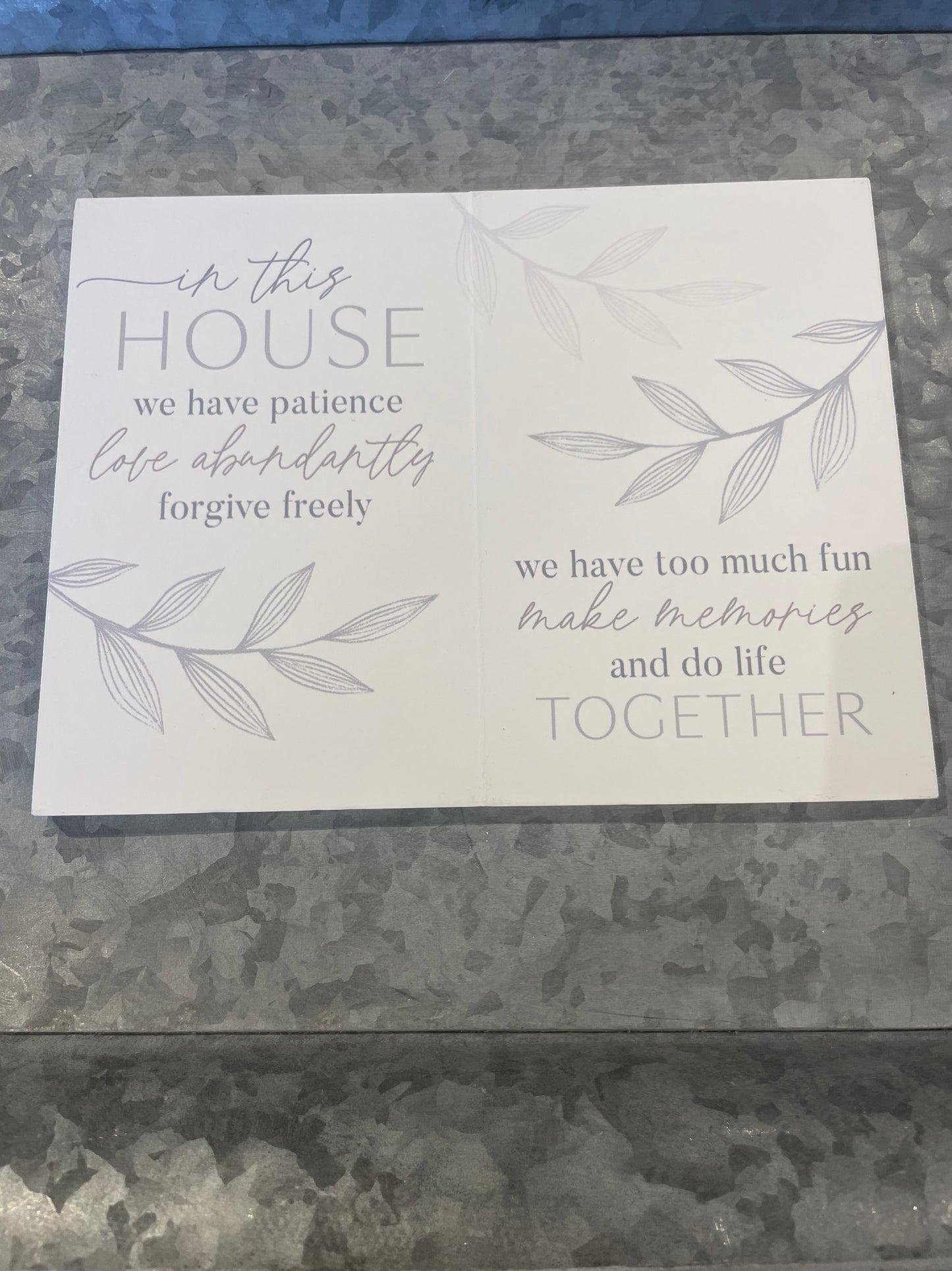 This is home to me Keepsake Card