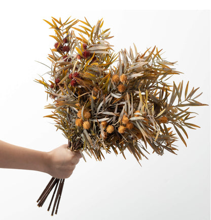 Fall Mixed Grass Bush-3 stems