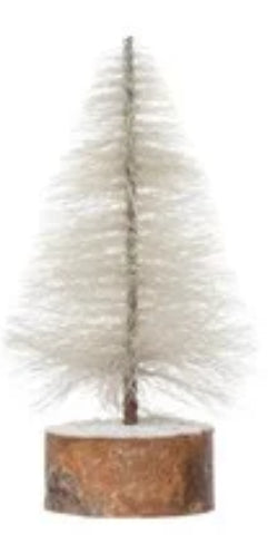 String Trees w/Wood Slice Base-Sm