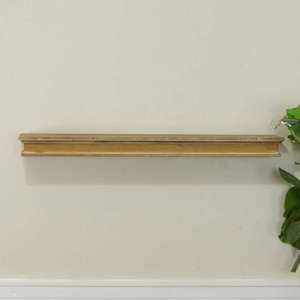 VIP Wood 32 in. Brown Wall Mounted Floating Shelf