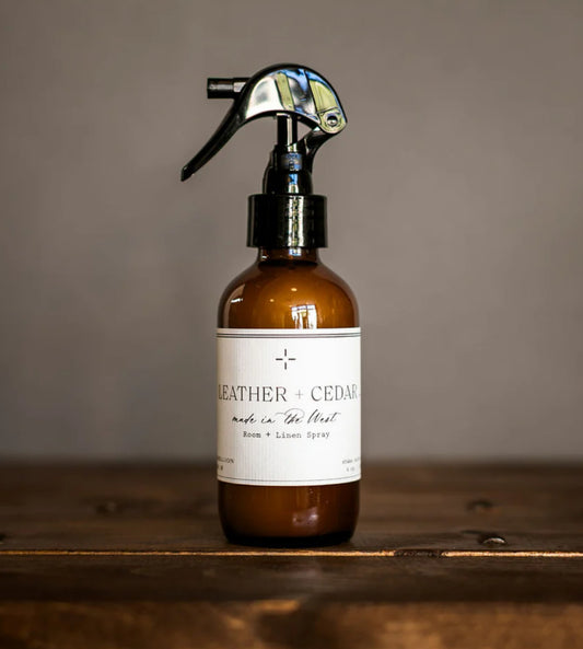 Leather + Cedar Room + Linen Spray 4 oz