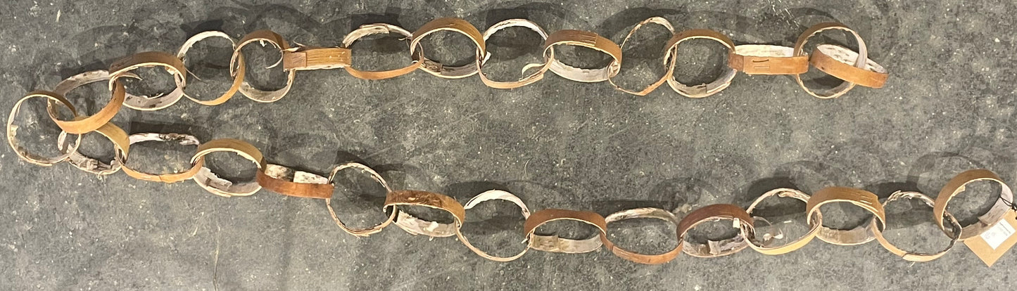72” Birch Bark Link Garland