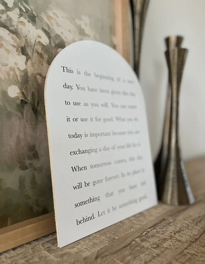 7”x10” This Is The Beginning Arch