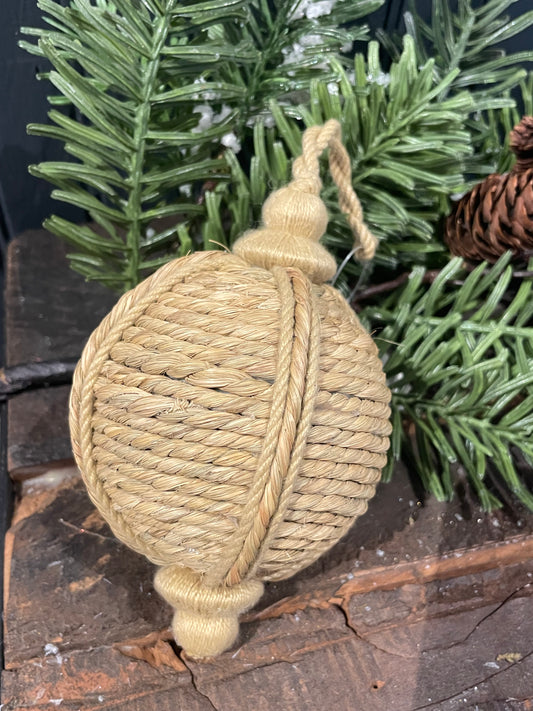 Rope Finial Ornament-Lg