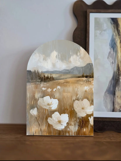 10”x7” Botanical Arch Wood Print