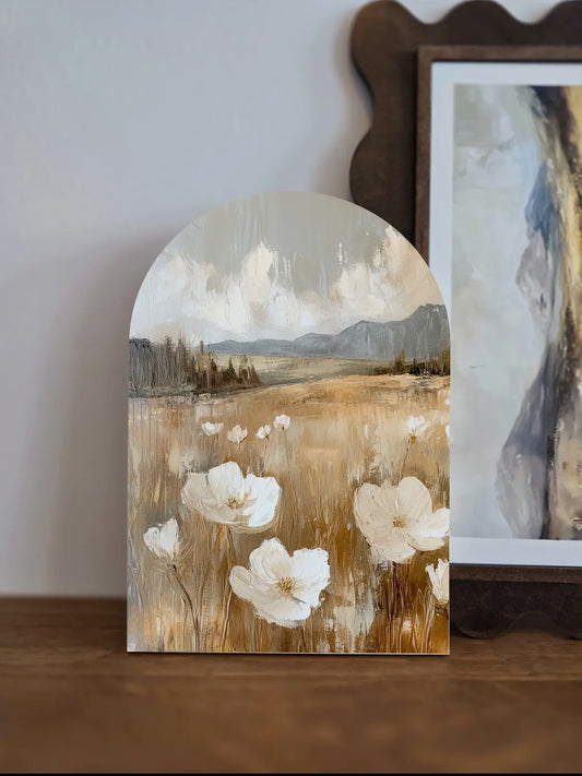 10”x7” Botanical Arch Wood Print